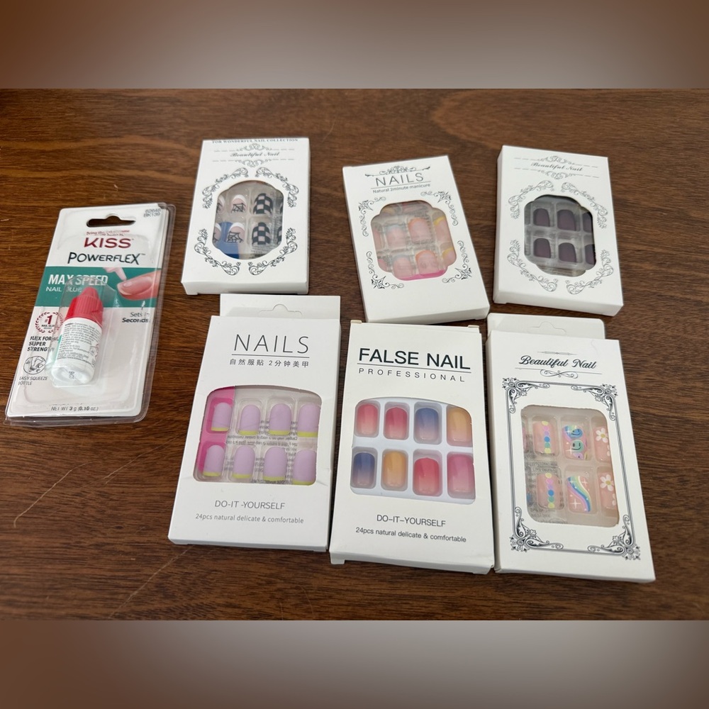 Press-On Nail Sets- Assorted Colors and Designs